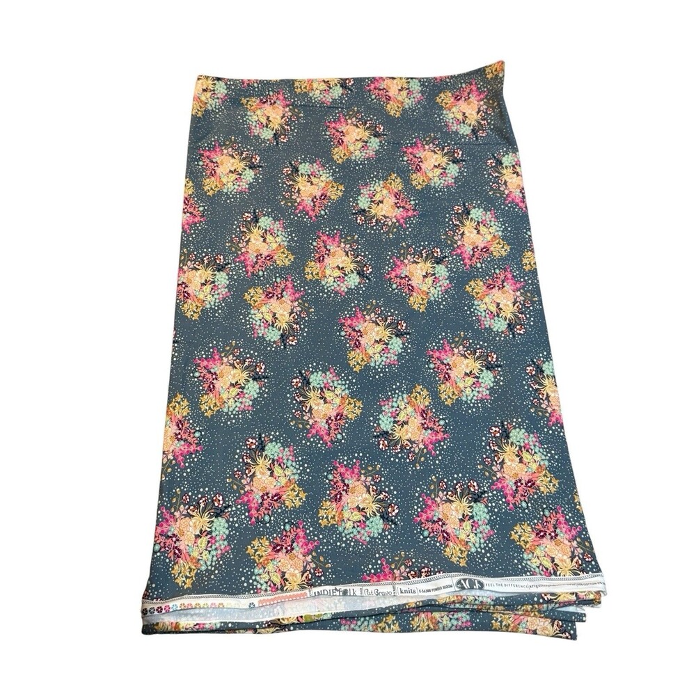 Art Gallery Fabrics Pat Bravo Powder Bloom K-56308 Knit Fabric 2 Yards